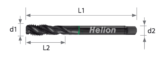 Macho de máquina multiuso HSS-E -
