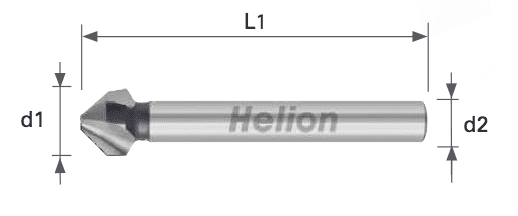Avellanador cònic 90 ° DIN 335 HSS -