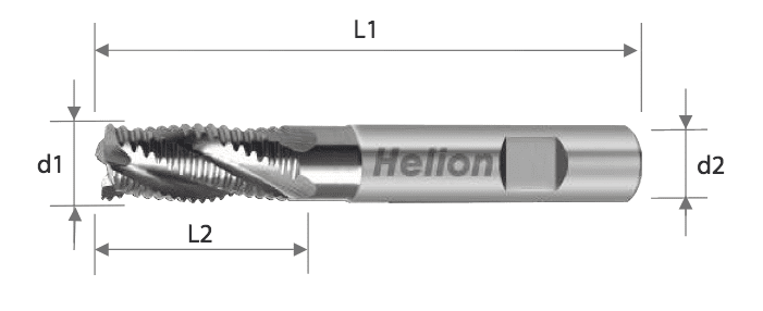 Fresa frontal desbaste HSS M42 DIN 844K NR LARGA -